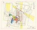 Vintage Map of Limestone Air Force Base, 1951