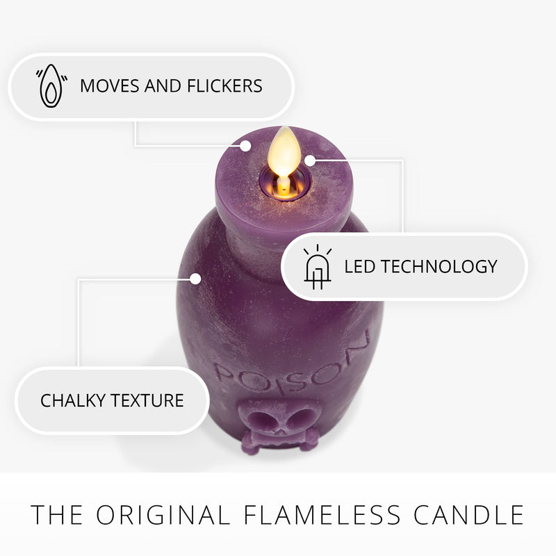 Imperial Purple Chalky Flameless Candle Poison Bottle