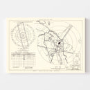 Vintage Map of the Limestone Air Force Base Vicinity, 1951