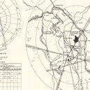 Vintage Map of the Limestone Air Force Base Vicinity, 1951