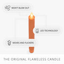 Harvest Pumpkin Flameless Candle Taper