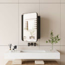Recessed Metal Framed Medicine Cabinet With Mirror And Adjustable Shelves Wall Mirror With Storage For Bathroom by Unique Piece Furniture
