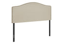 Full Size Upholstered Bed Headboard - Beige by HouseOfZazla