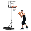3.3-10 Feet Portable Basketball Hoop Adjustable with Base and Wheels by LJGDeals