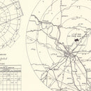 Vintage Map of the Little Rock Air Force Base Vicinity, 1952