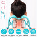 Neck Roller Massager 360¼ Rotatable Trigger Point Roller Portable Massager with 6 Balls for Neck Leg Thigh Foot Pain Relief