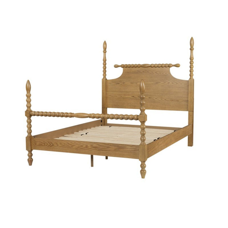 Queen Bed Turned Legs - Natural, photo 8 of 10