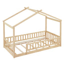 Bed House Bed Frame With Fence by HouseOfZazla