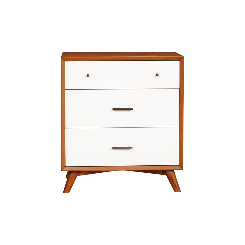 Flynn Small Chest, Acorn & White