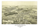 Vintage Map of Miner's Mills & Mill Creek, Pennsylvania 1892