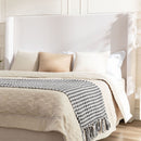 Hayden - Upholstered Wingback Bed With Tall Headboard by HouseOfZazla