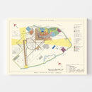Vintage Map of MacDill Air Force Base, 1951