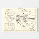 Vintage Map of the March Air Force Base Vicinity, 1951