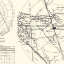 Vintage Map of the March Air Force Base Vicinity, 1951