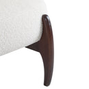 Modern Boucle Lounge Chair With Solid Wood Frame by HouseOfZazla