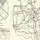 Vintage Map of the Offutt Air Force Base Vicinity, 1952