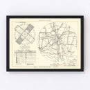 Vintage Map of the Offutt Air Force Base Vicinity, 1952