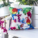 Tropical Parrot Outdoor & Indoor Pillow With Solarium - Multicolor by Unique Piece Furniture