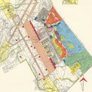 Vintage Map of Portsmouth Municipal Airport, 1951