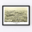 Vintage Map of Miner's Mills & Mill Creek, Pennsylvania 1892