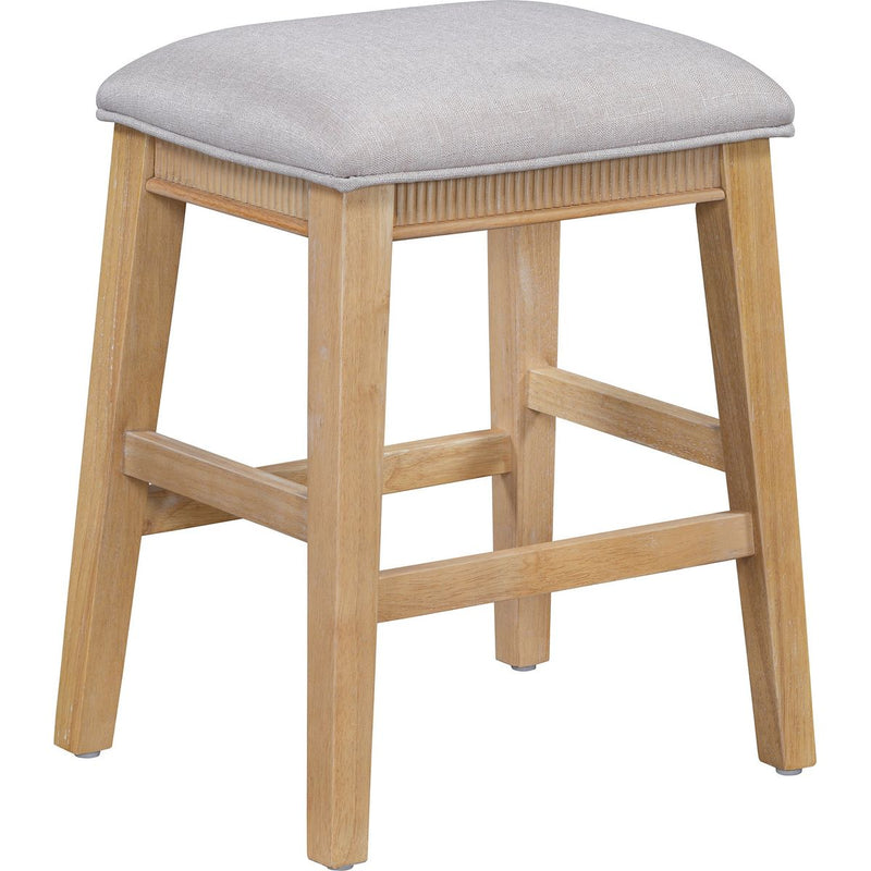 TREXM 4-Piece Dining Table Set for 3, Retro Kitchen Table and Chairs Set with 3 Storage Drawers, Ideal for Small Spaces (Natural)