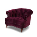 La Rosa - Victorian Tufted Upholstered Accent Chair by HouseOfZazla