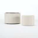 Nesting Ottomans, Round Coffee Table & Bench With Tray (Set of 2) by HouseOfZazla