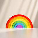 6-Piece Small Crystal Clear Rainbow Lucite Blocks – High Transparency Acrylic by Green Elephant Home and Toys