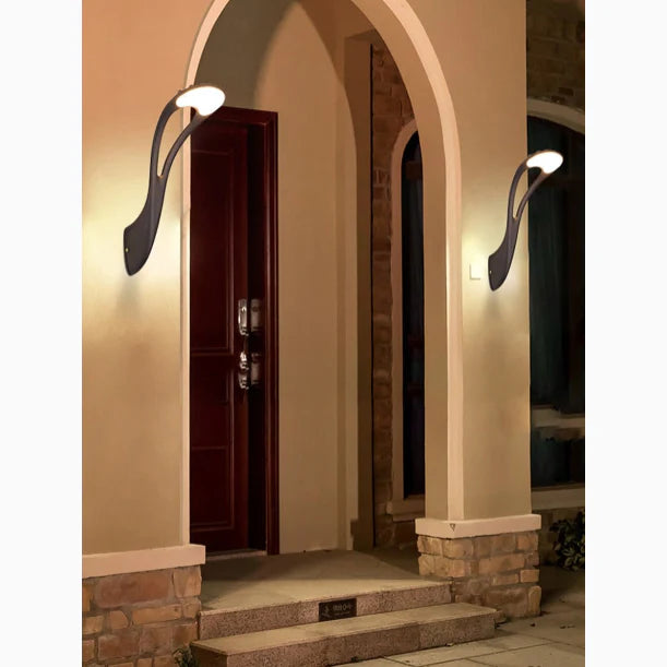 Creative Black Outdoor Waterproof LED Wall Lamp For Balcony, Courtyard, Porch