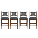 Arno Indoor Upholstered Wooden Counter Stool by HouseOfZazla