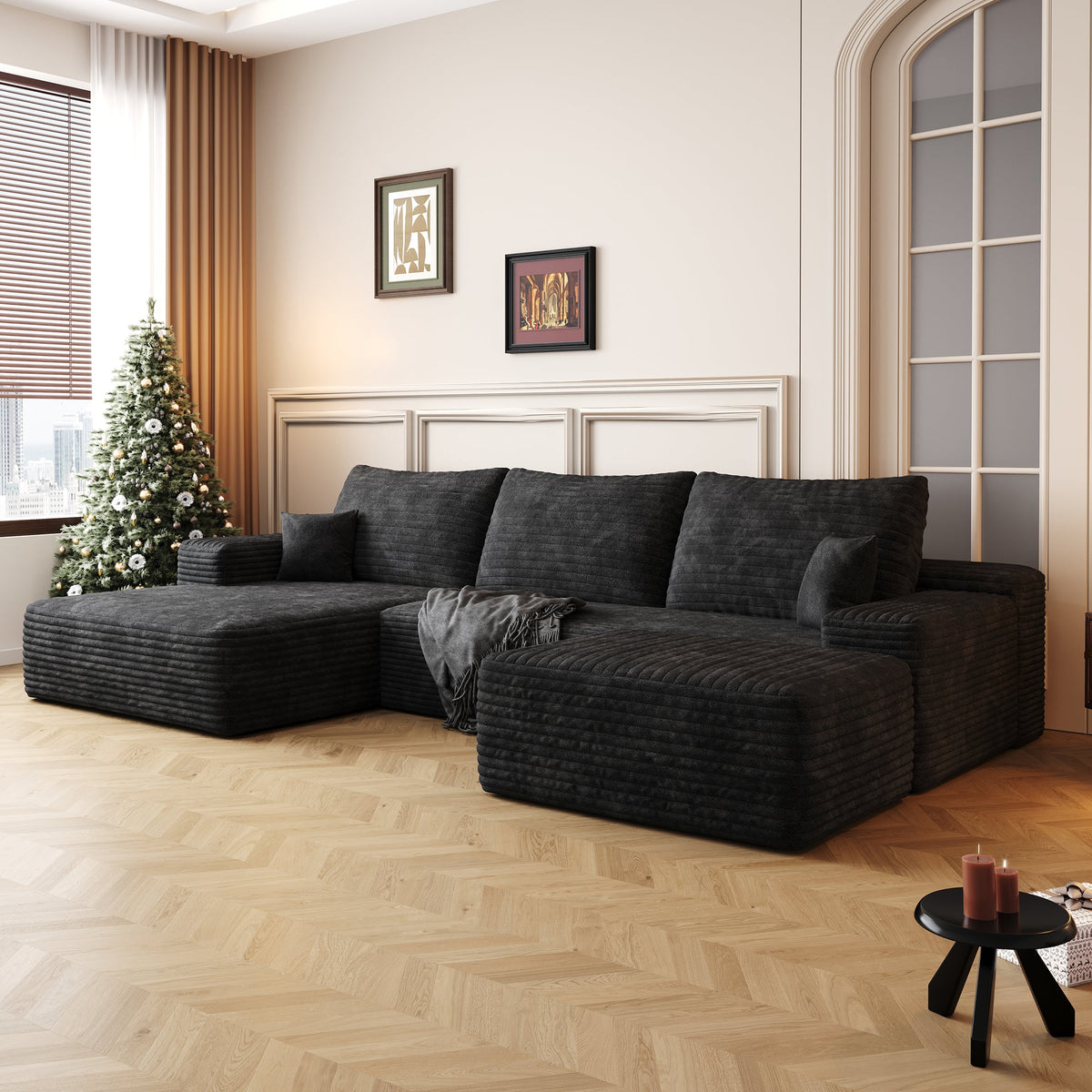 107" Cloud Sectional Sofa with Ottoman, photo 3 of 10