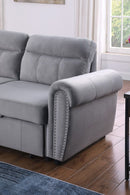 Ashton - Reversible Sleeper Sectional Sofa Chaise by HouseOfZazla