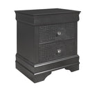 Shaker - Crocodile Metallic Nightstand by Unique Piece Furniture