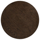Ridgewell Round Pedestal Dining Table Dark Oak