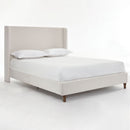 Harper - Tall Headboard Upholstered Bed / High Headboard / Elegant Simplicity / No Box Spring Needed by HouseOfZazla