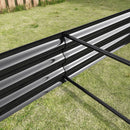 Raised Garden Bed Kit - Metal 7.6x3.7x0.98 ft Black by HouseOfZazla