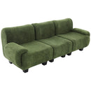 3 Seater Sofa Couch With Curved Armrests by HouseOfZazla