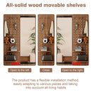 Wall Mounted Full Length Mirror With Shelf And Hook by HouseOfZazla