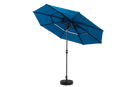 Aluminium 10ft 3 Tier Auto-tilt Outdoor Patio Umbrella - Dark Blue