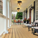 3-Lights Boho Flush Mount Light