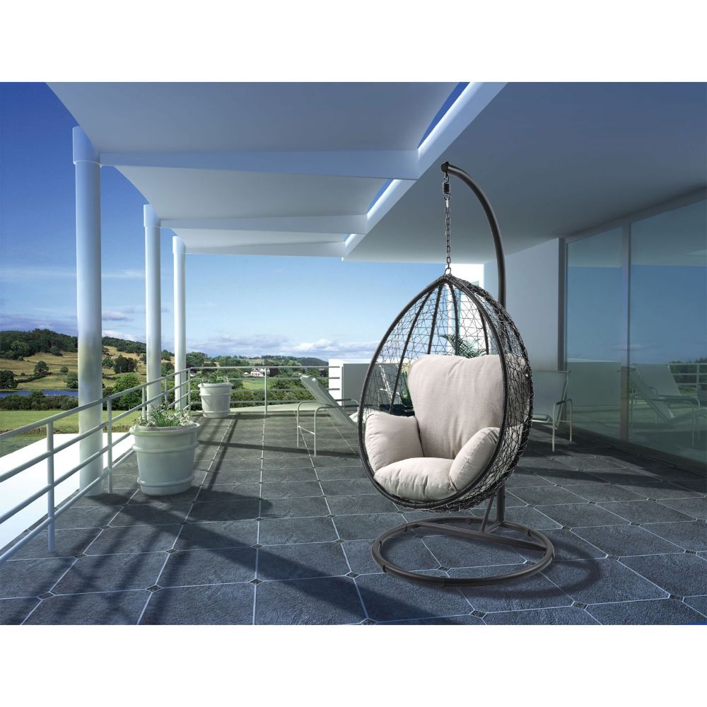 Simona - Patio Swing Chair with Stand, photo 11 of 12