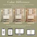 Bathroom Vanity With Medicine Cabinet, Storage Cabinet With 4 Drawers, Adjustable Shelf Mirror by Unique Piece Furniture