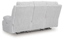 Rhines Falls - Reclining Power Sofa With Drop Down Table - Alloy