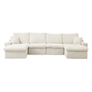 Modern Modular U Shaped Cloud Sectional Couch With Deep Seat And Comfy Chaise by HouseOfZazla
