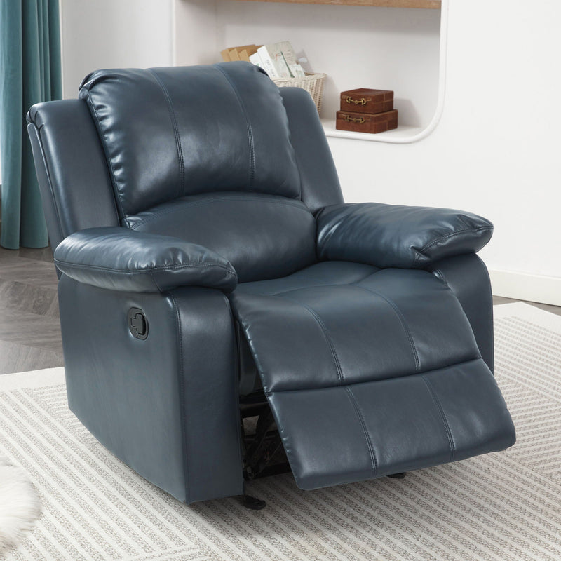 Charlotte - Gel Glider Recliner - Blue, photo 7 of 13