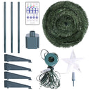 5.9FT 234Pcs LED Lights Collapsible Christmas Tree Light with Remote App Control IP65 Waterproof Customized Multi-Color Mode Timer Setting Work with A