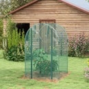 4' x 4' Crop Cage, Plant Protection Tent with Zippered Door and Galvanized Steel Frame, Fruit Cage Netting Cover for Garden, Yard, Lawn, Green