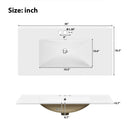 Bathroom Vanity With Sink, Soft Close Doors, Adjustable Shelves by HouseOfZazla