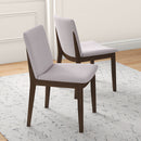 Laura - Mid-Century Modern Solid Wood Dining Chair (Set of 2) by Unique Piece Furniture
