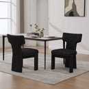 Armless Curved Back Accent Chairs by Unique Piece Furniture